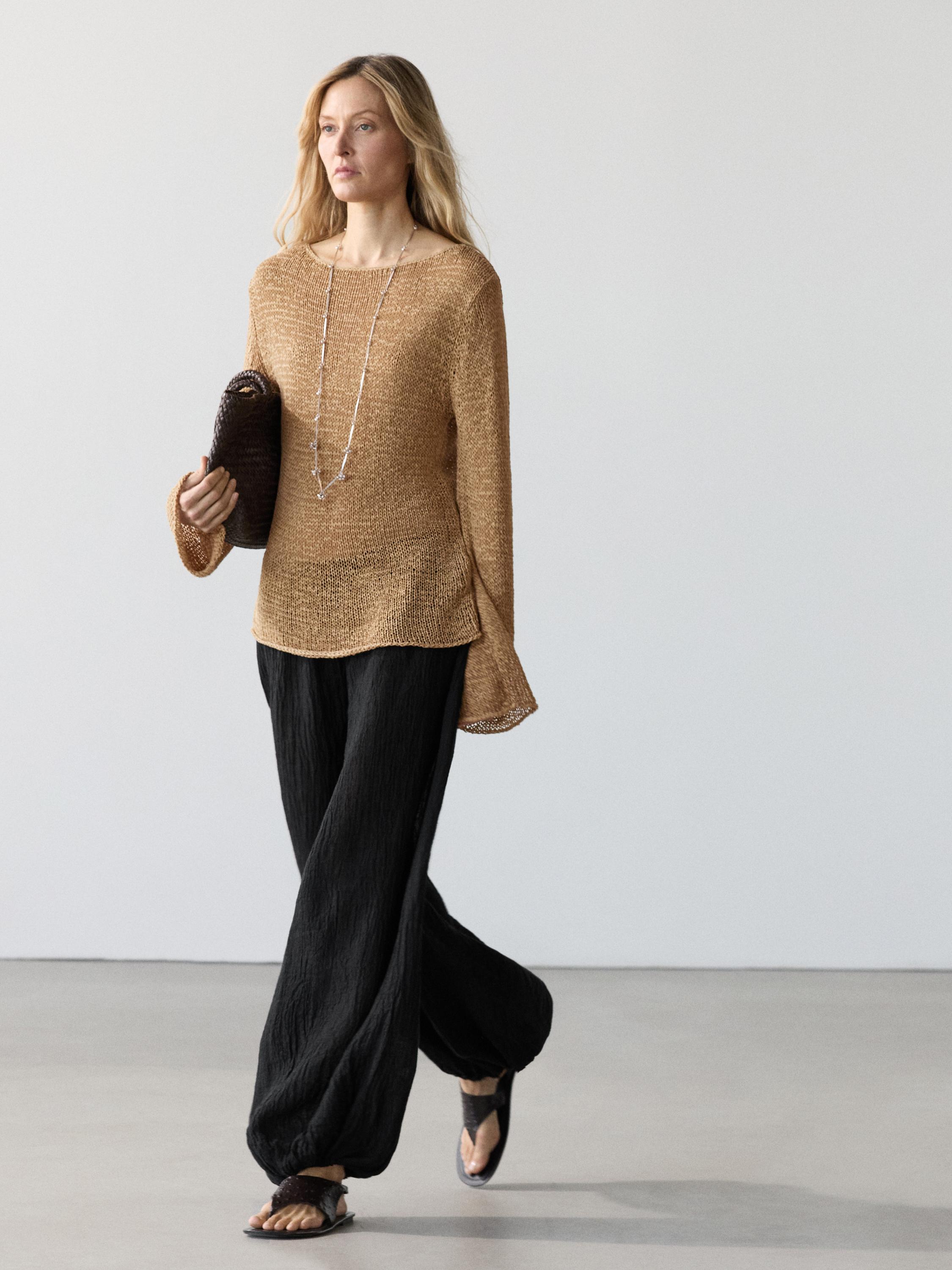 Linen sarouel trousers