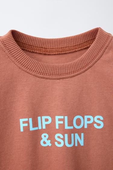 T-SHIRT INSCRIPTION - Rouille de Zara - Image 2