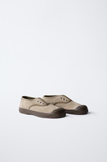 BENSIMON ® X ZARA CORDUROY SNEAKERS - Beige by Zara - Image 1