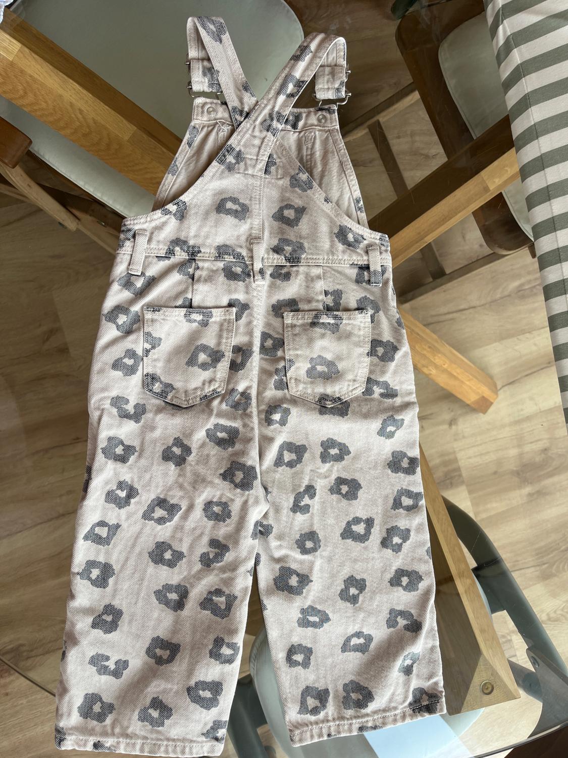 ANIMAL PRINT TWILL DUNGAREES - Image 4
