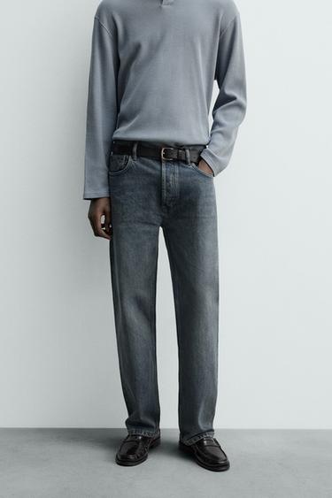 bell bottom JEANS - Blue / Grey by Zara