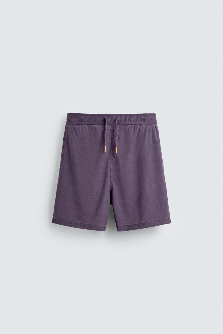 ZARA FADED TECHNICAL SWIMMING TRUNKS