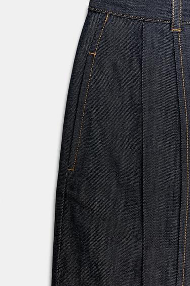 JEAN ZW COLLECTION BALLOON TAILLE HAUTE PLIS - Bleu de Zara - Image 7