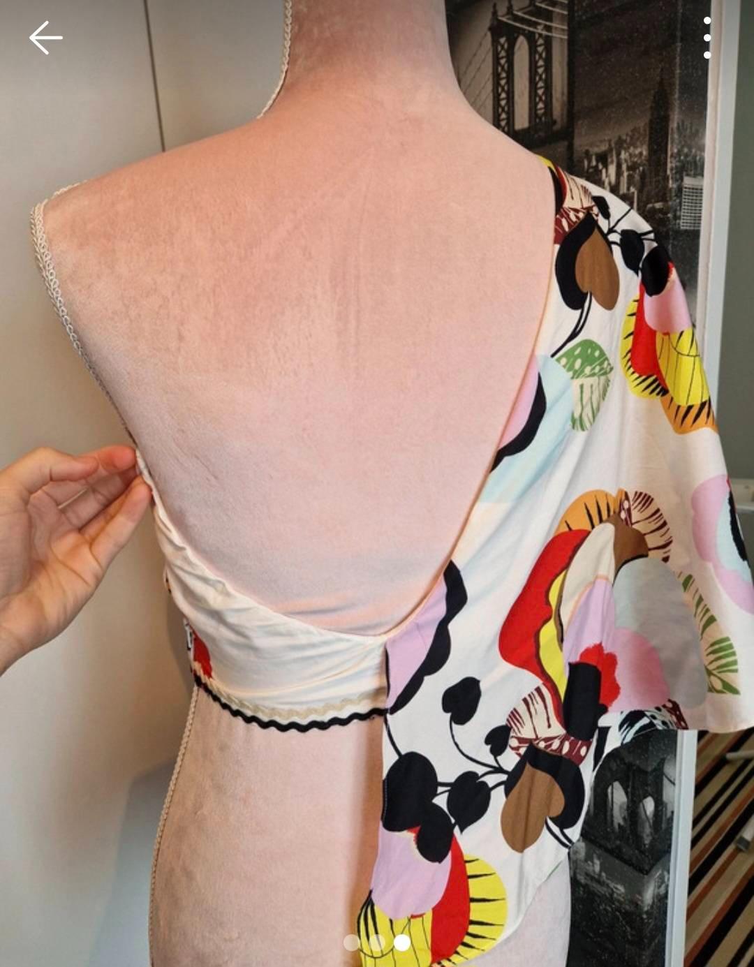 ASYMMETRIC PRINTED TOP - Image 3