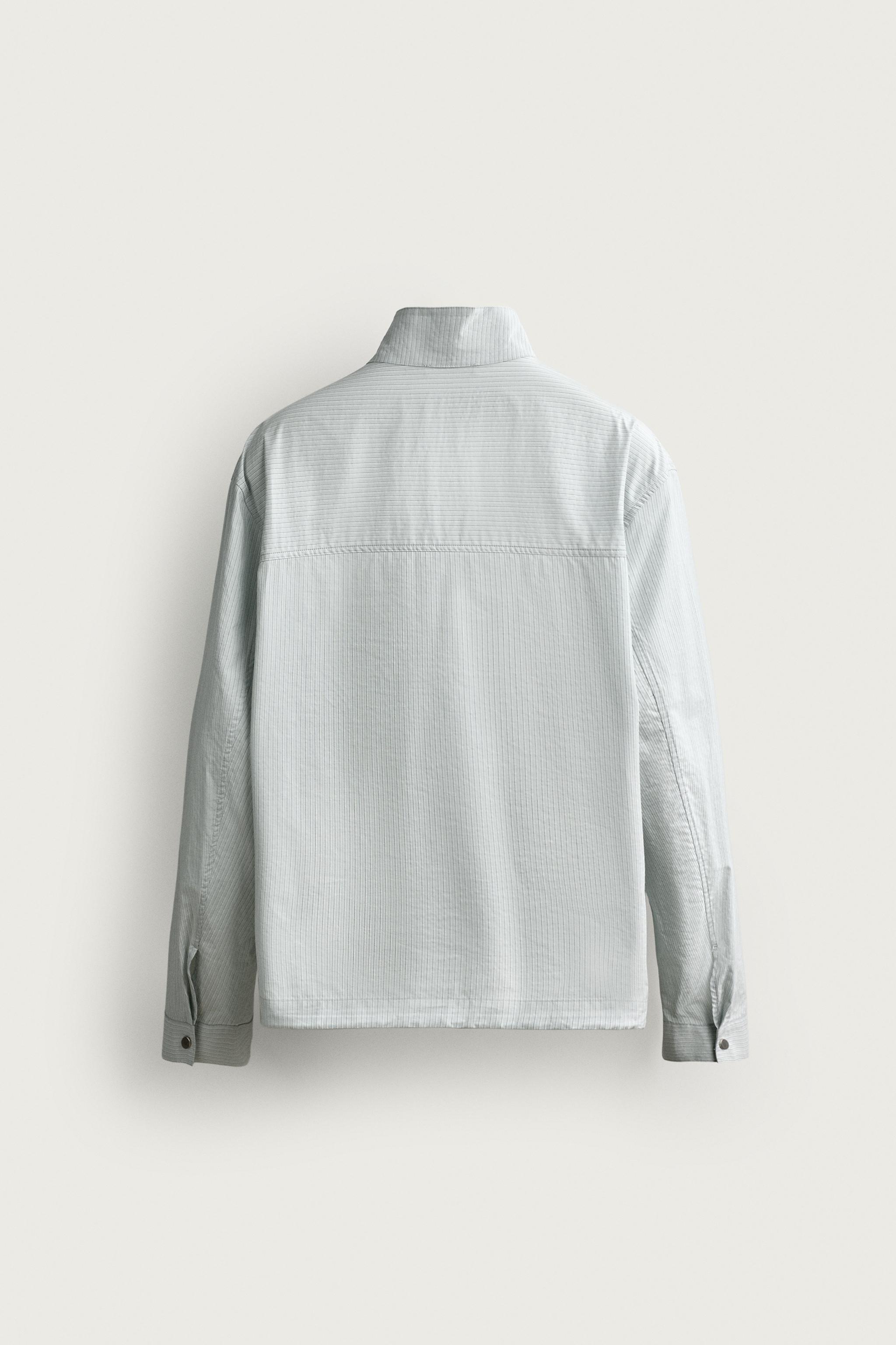 Мужские куртки Zara COTTON-LYOCELL LIGHTWEIGHT JACKET — фото 8
