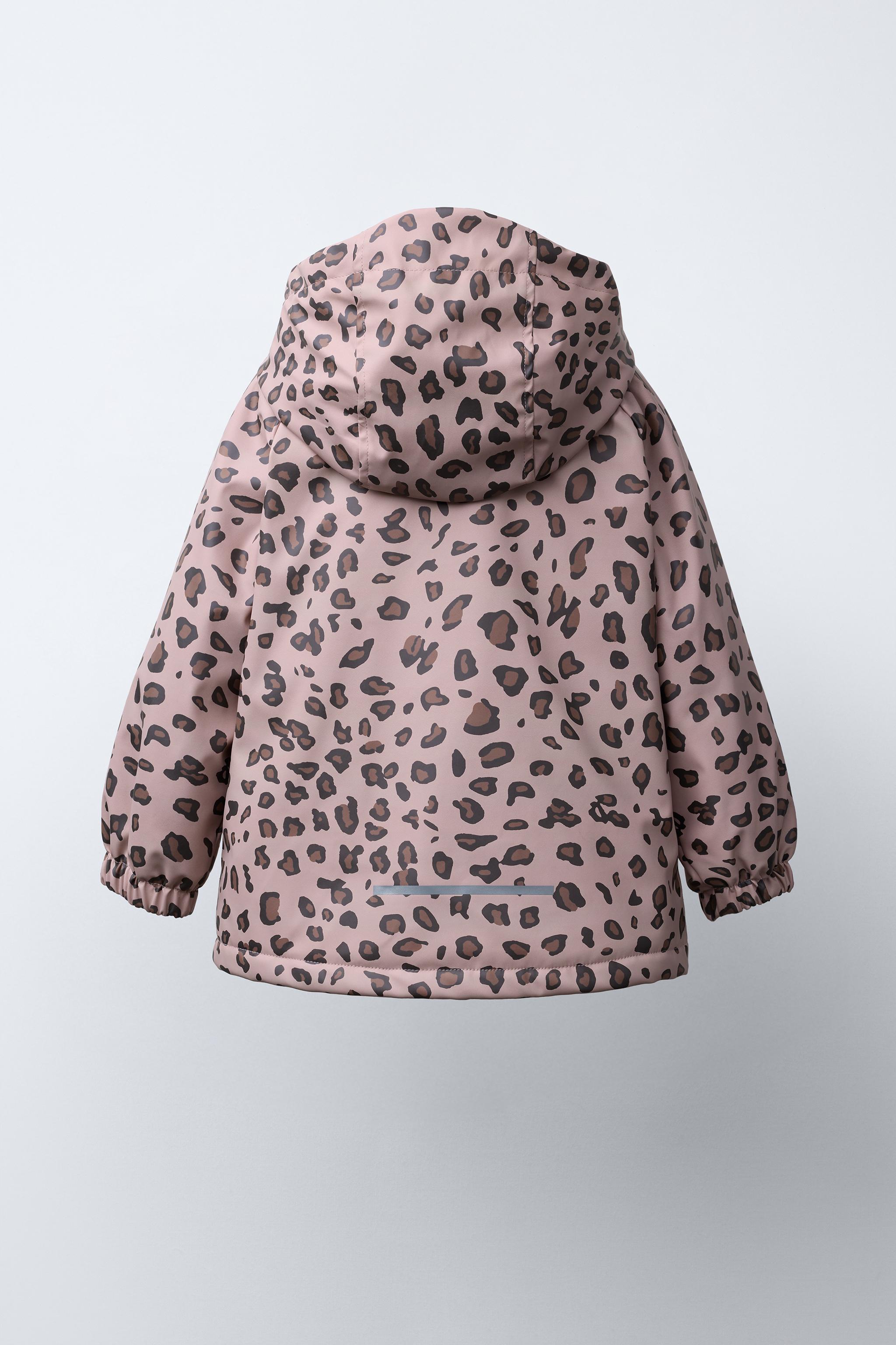 WATER RESISTANT PRINTED RUBBERIZED RAINCOAT - Pink | ZARA