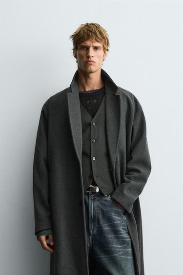 معطف هيكلي مقاوم للماء - مارينجو الخاص بـ Zara