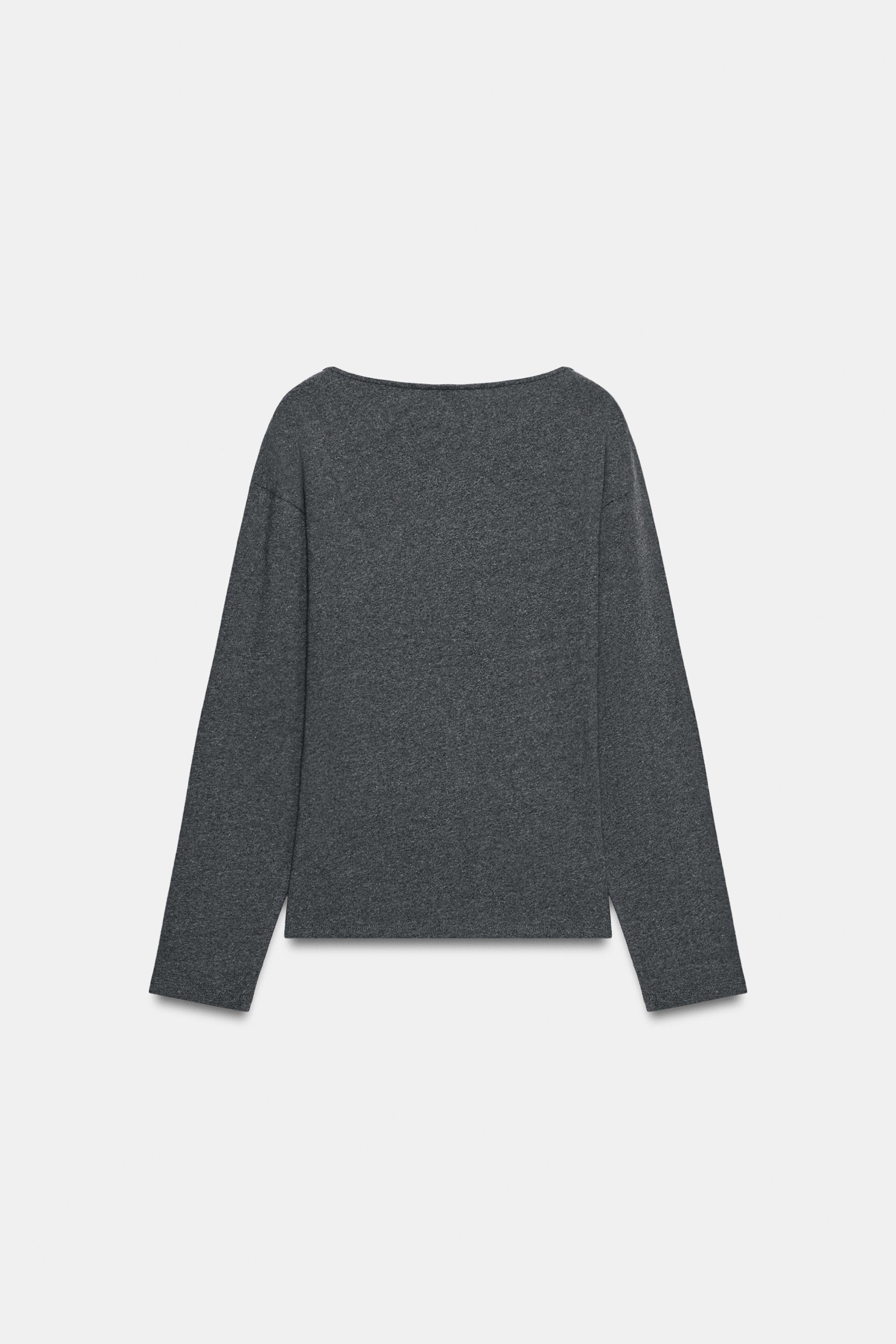 T-SHIRT CINTRÉ COL BATEAU
