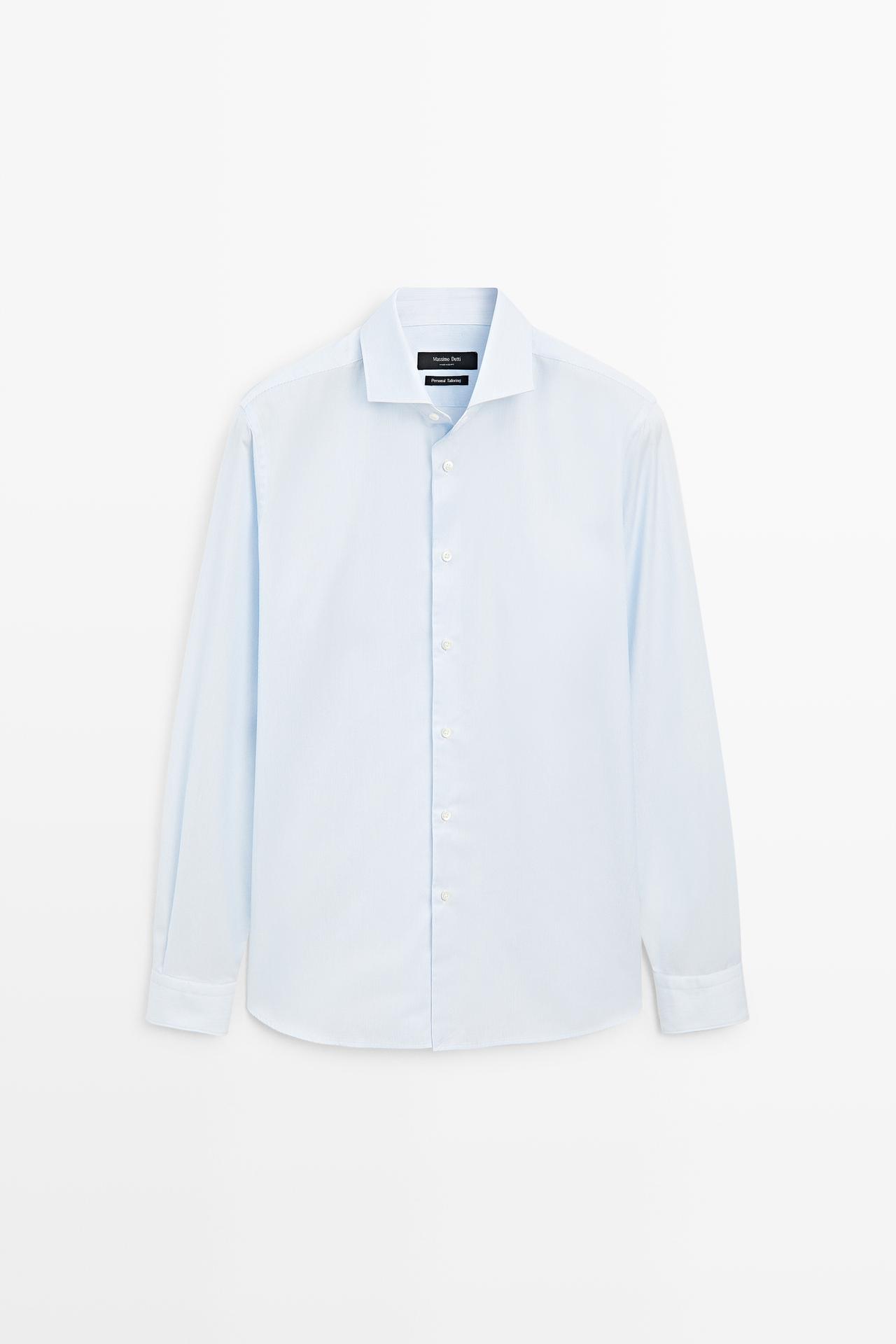 100% cotton striped shirt — White