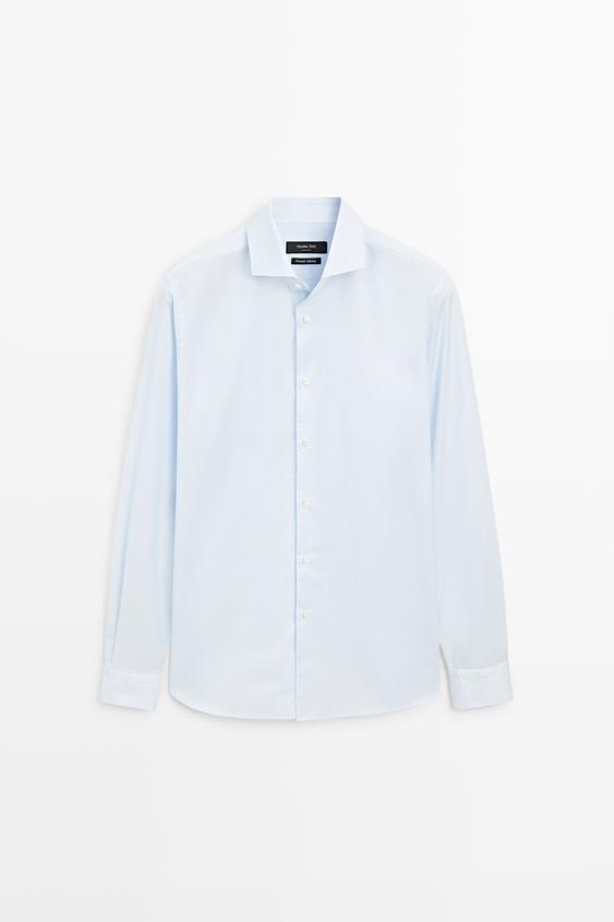 Camisa rayas 100% algodón - Blanco de Zara - Imagen 0