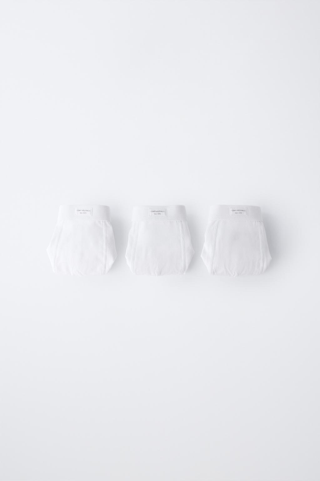 AGES 2-6 / THREE-PACK OF PLAIN BOXERS WITH LABEL