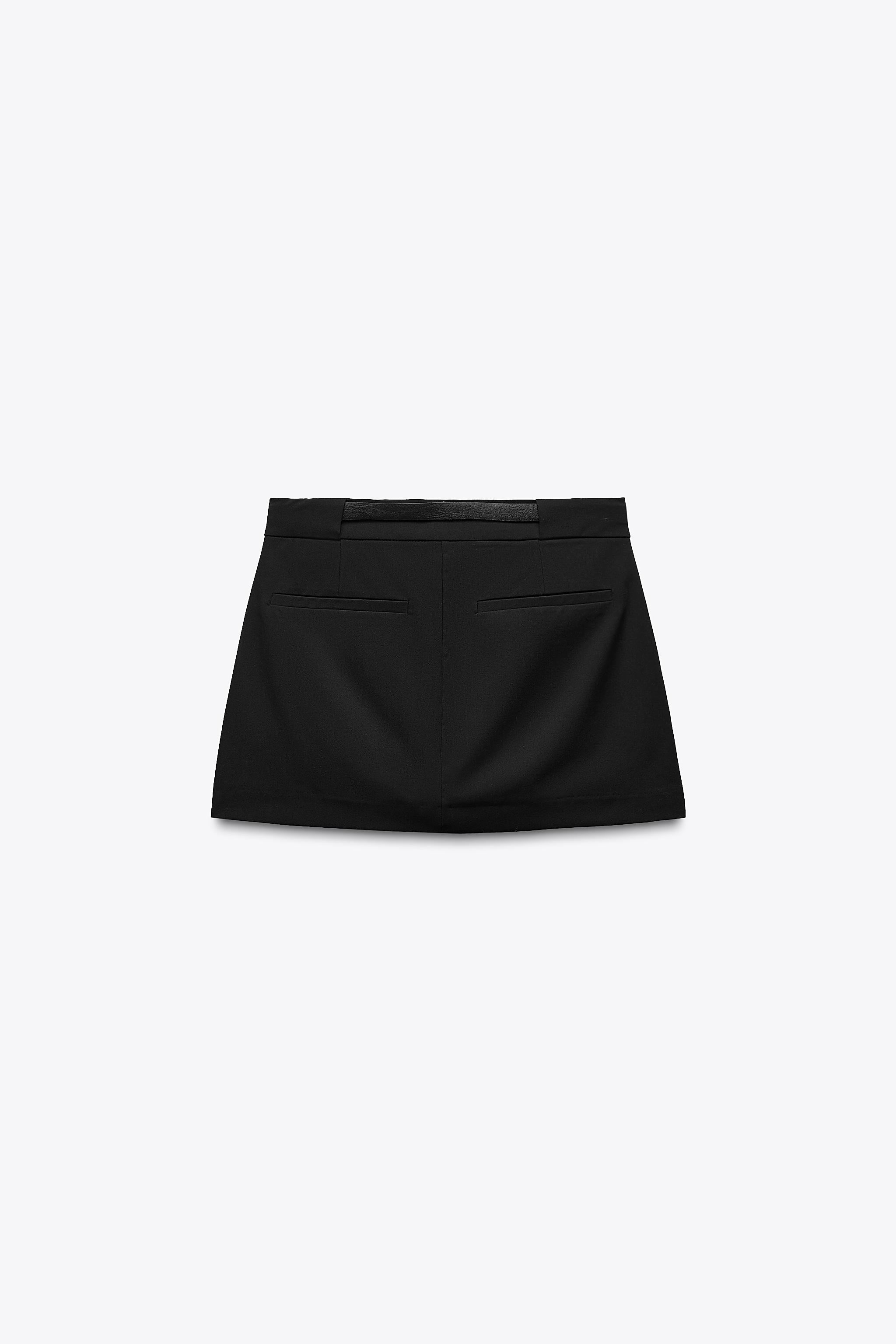 ベルト付きスカート - ネイビーブルー | ZARA Japan / 日本