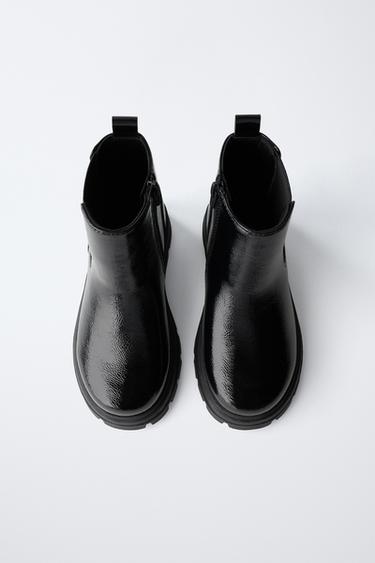 ELASTIC ANKLE BOOTS - Black by Zara - Image 3