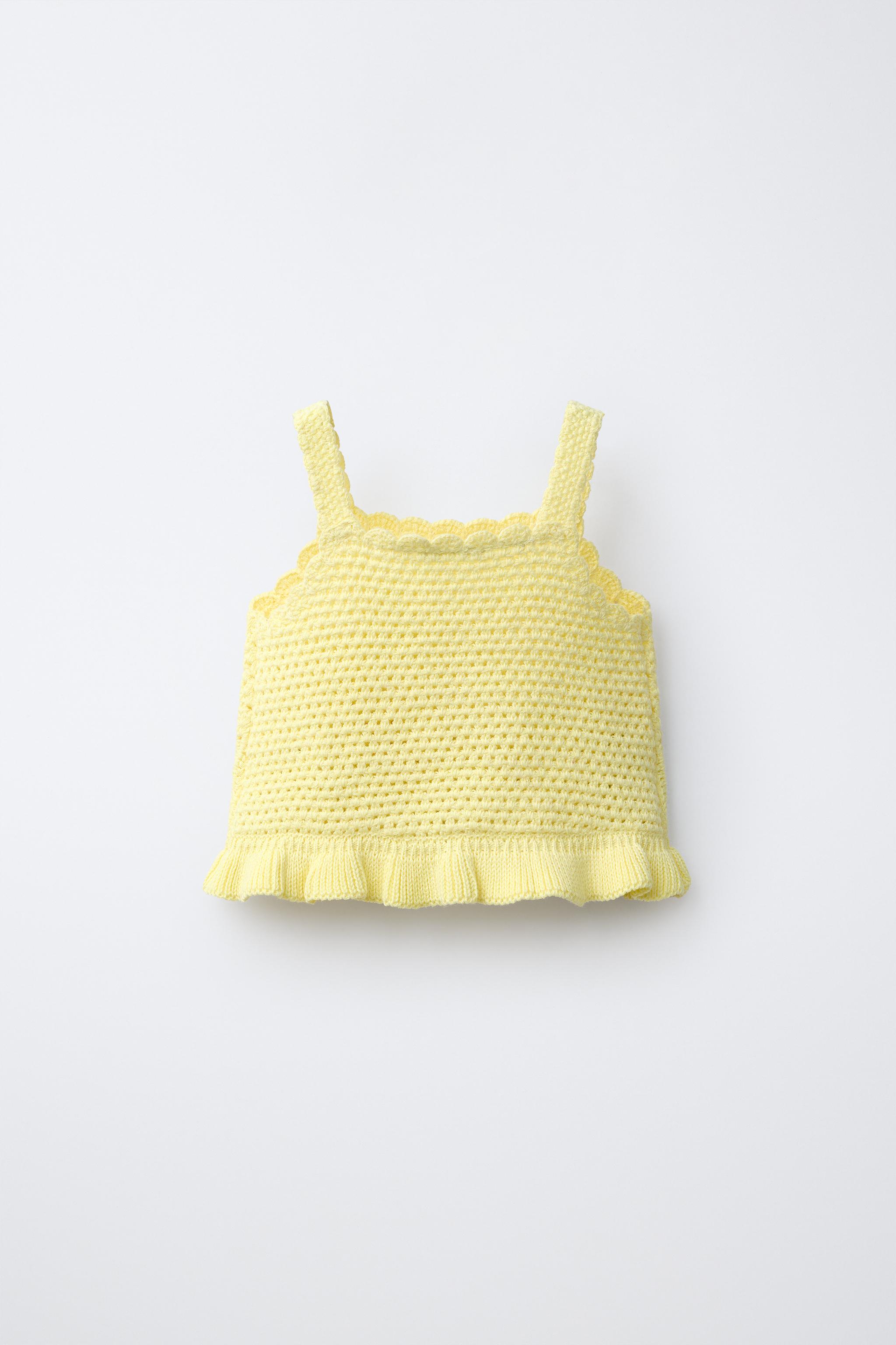MIFFY™ MERCIS BV © CROCHET TOP — Pastel yellow