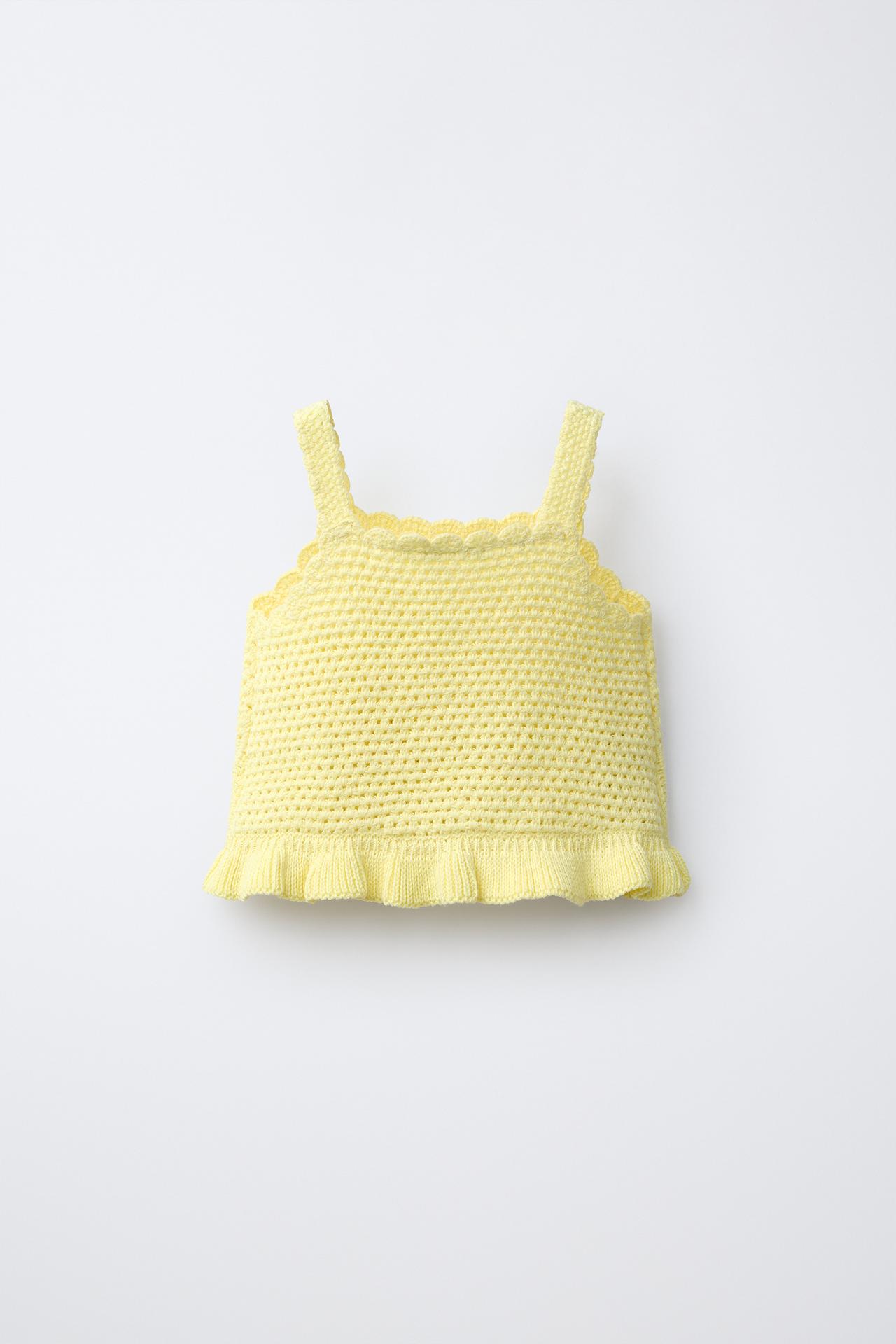 MIFFY™ MERCIS BV © CROCHET TOP — Pastel yellow
