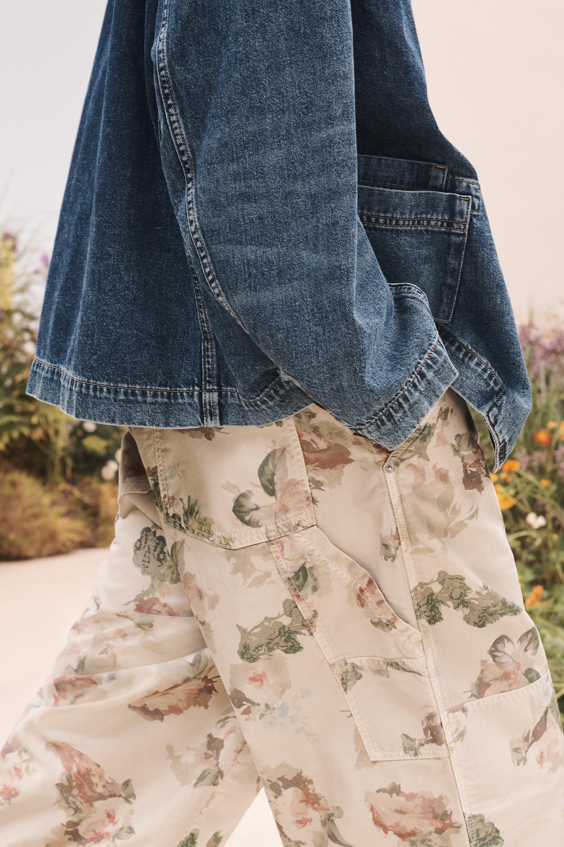 Мужские брюки Zara FLWR CRPNT PNT — фото 4