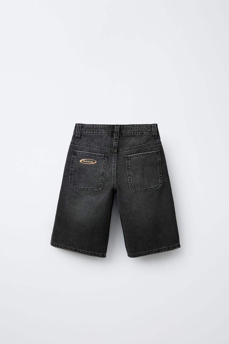 WIDE FIT DENIM SHORTS