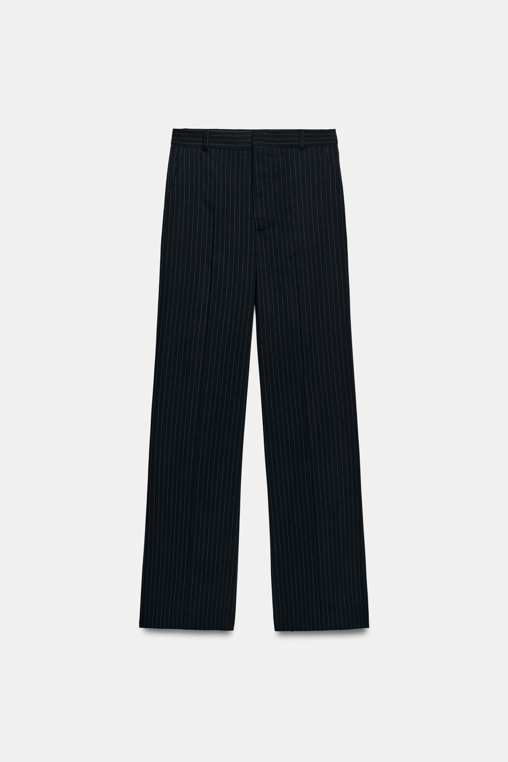 ZW COLLECTION PINSTRIPED TROUSERS - striped | ZARA India