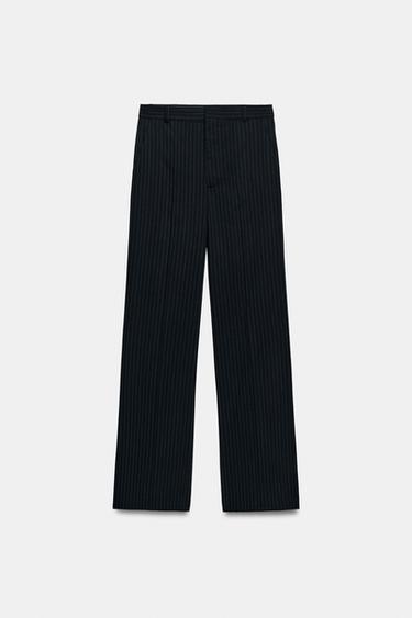 Zara ZW COLLECTION PINSTRIPE PANTS - striped