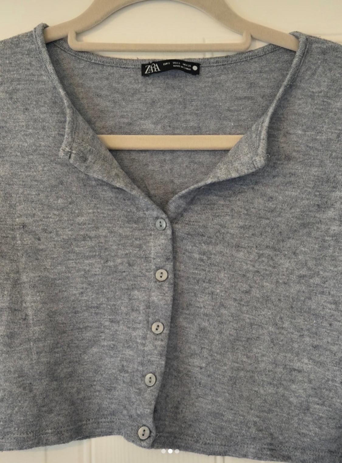RIBBED CARDIGAN WITH BUTTONS - Image 2