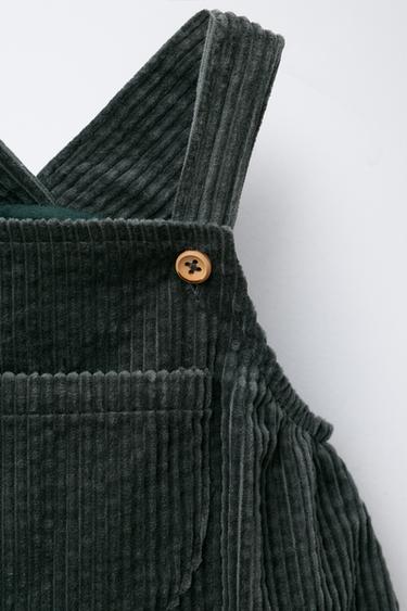 BODY EN VELOURS CÔTELÉ DOUBLÉ - Vert bouteille de Zara - Image 2