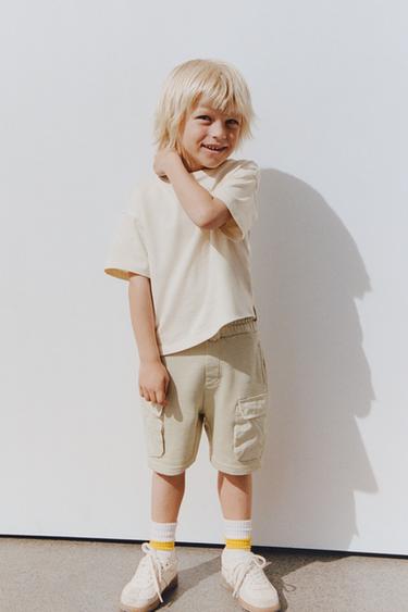 PLUSH CARGO BERMUDA SHORTS - Ice by Zara - Image 0