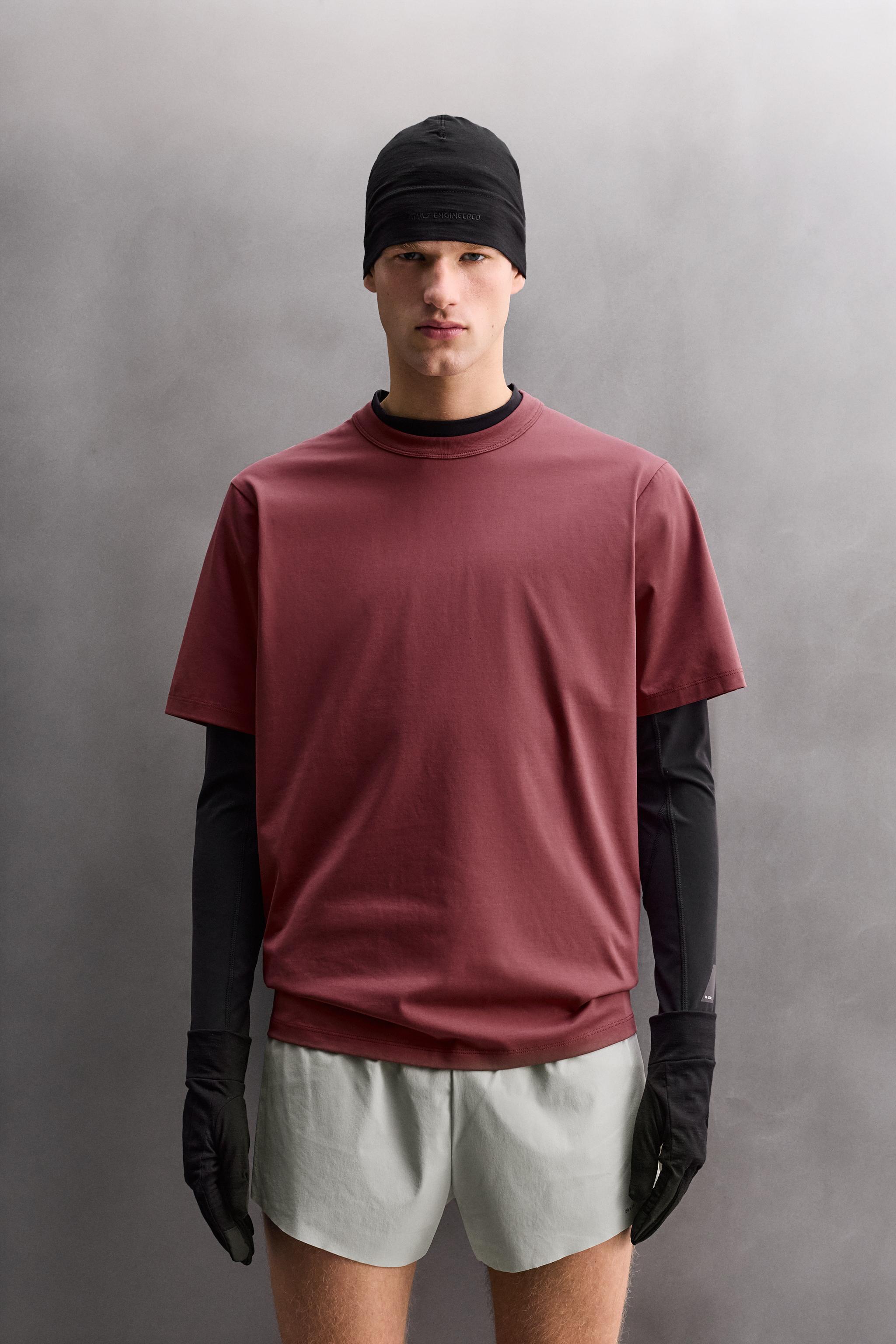 COTTON BLEND TECHNICAL T-SHIRT