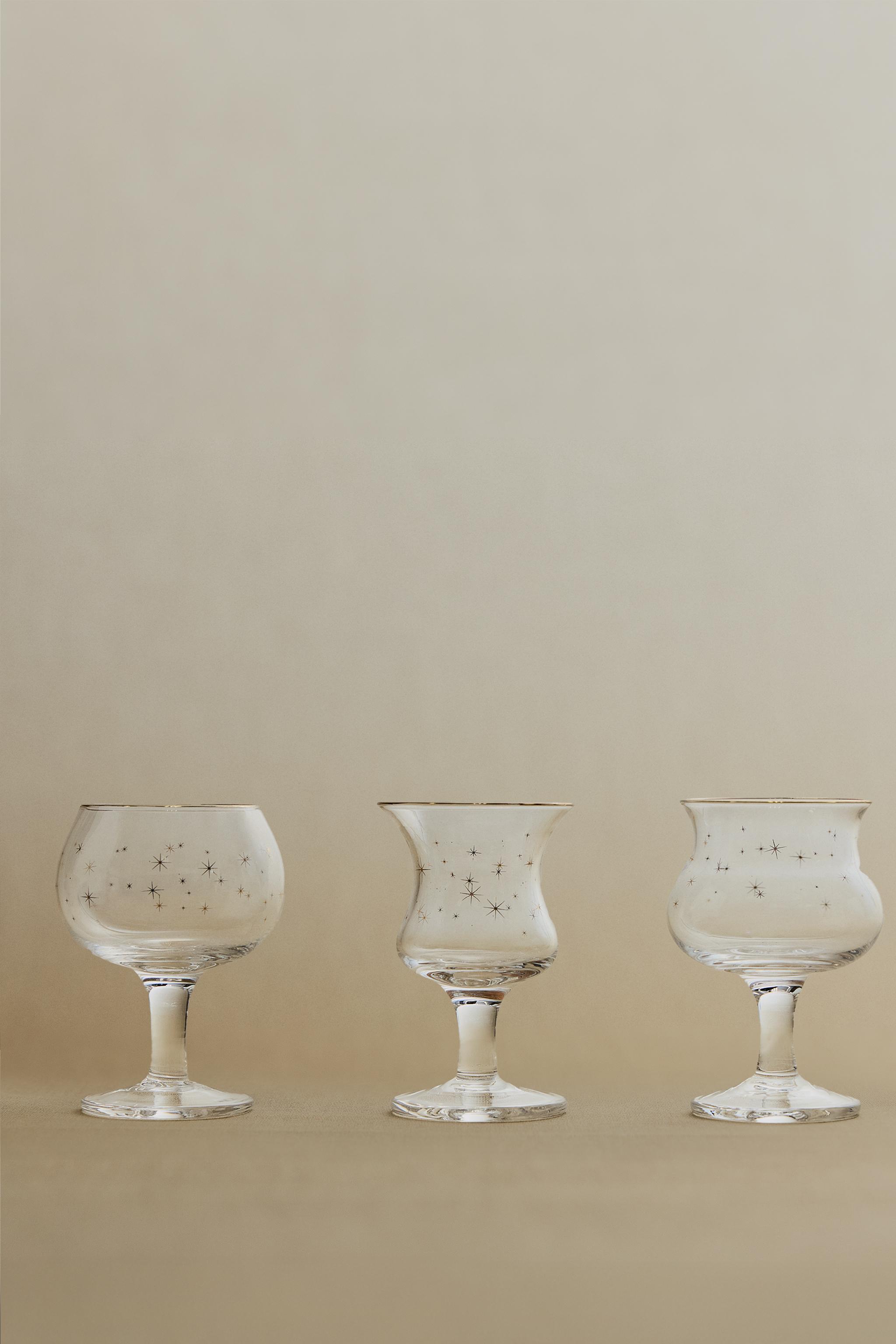 SET OF CHRISTMAS GLASS SHOT GLASSES (SET OF 3)