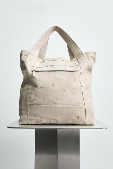 FABRIC TOTE BAG - White by Zara