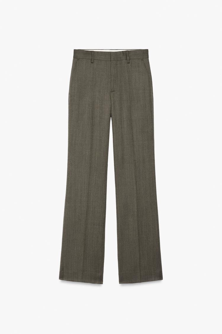 Pantalon flare fit traje estructura