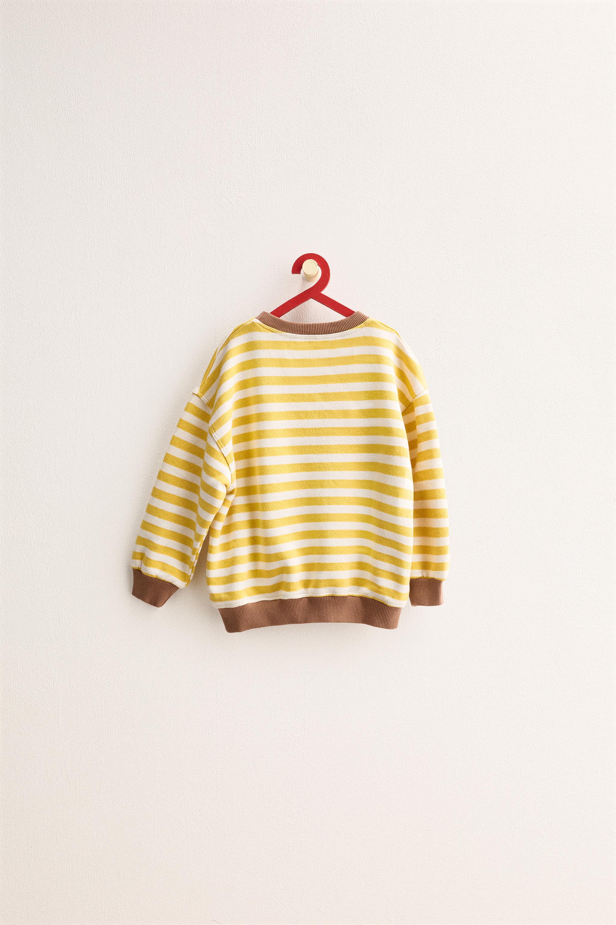 ZARA TIMELESS - SWEATSHIRT À RAYURES EN CONTRASTE