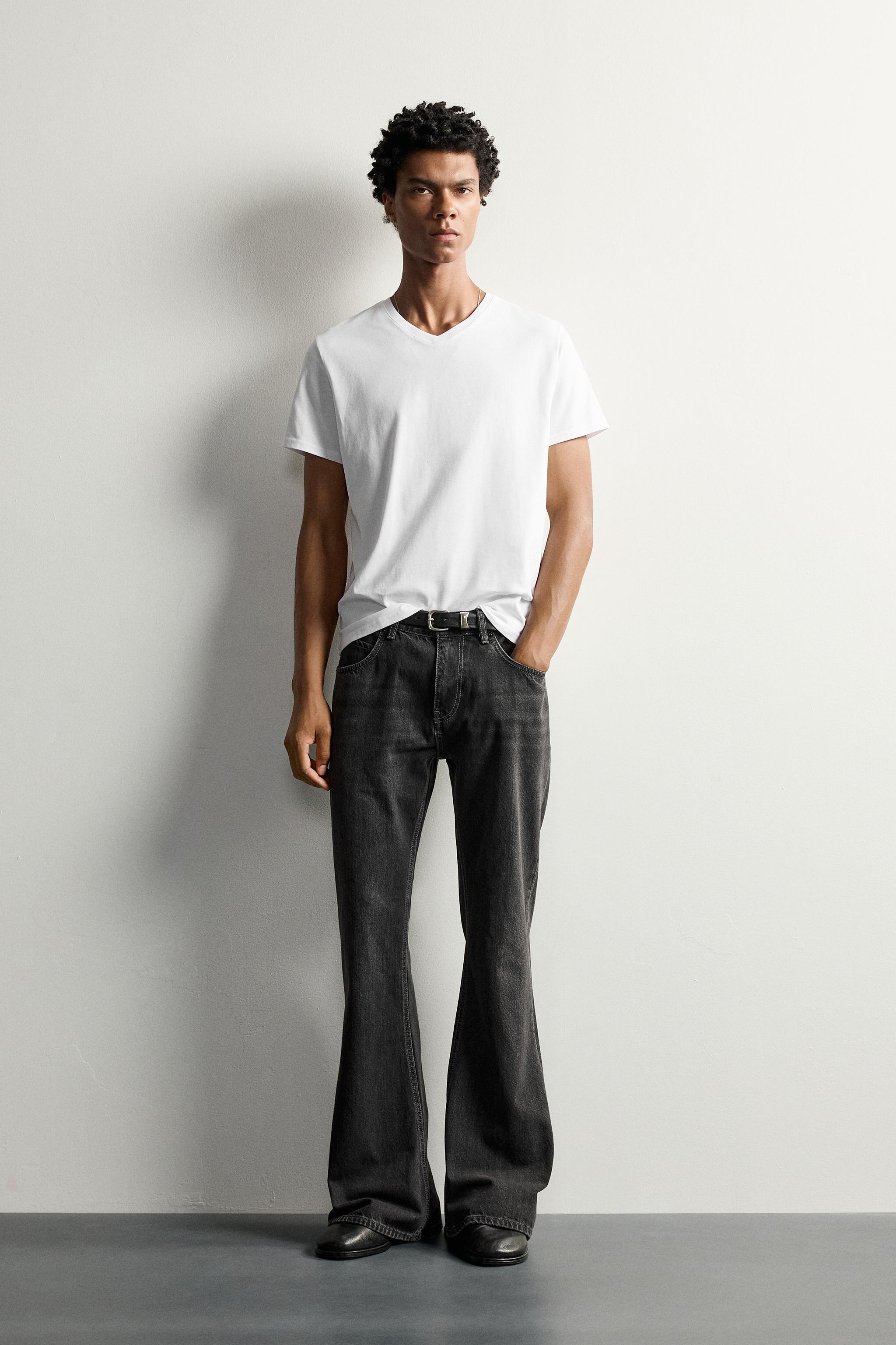 T-SHIRT SLIM FIT COL EN V