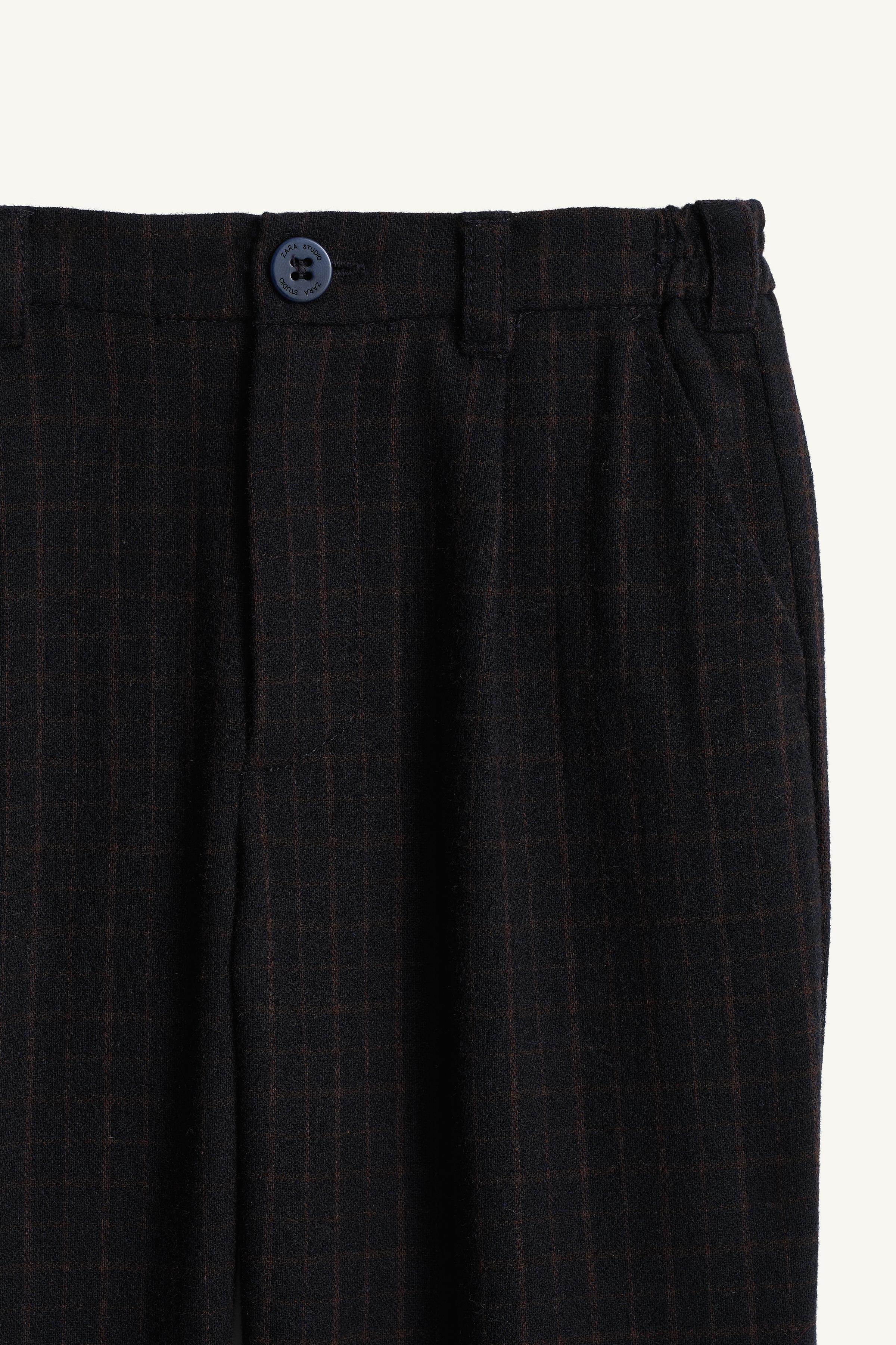 LIMITED EDITION PLAID WOOL CHINO PANTS