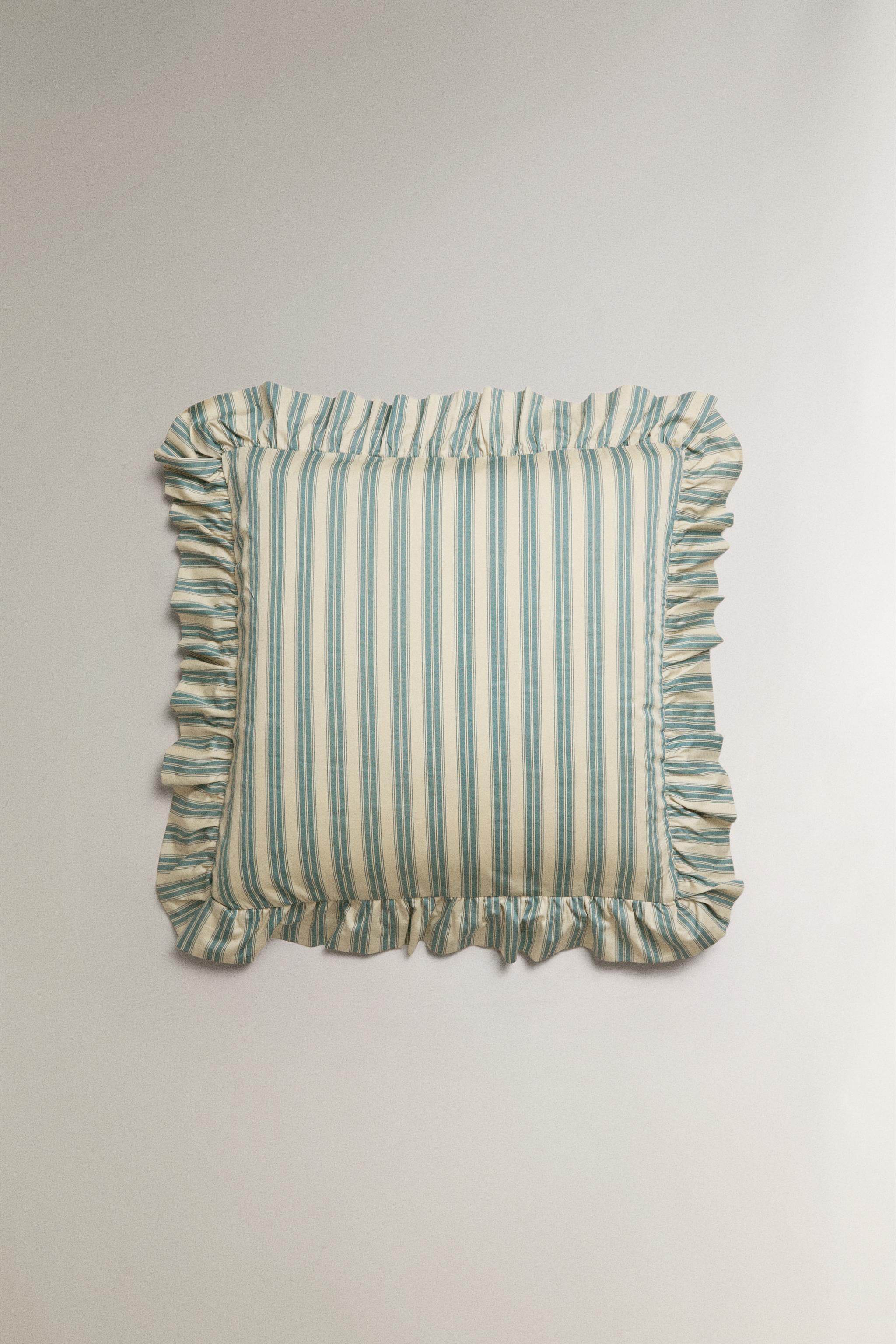 STRIPED RUFFLE PILLOWCASE | KATHARINE POLE