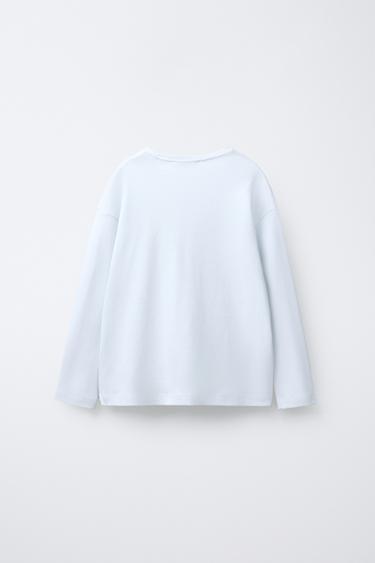 6-14 ANS/ PYJAMA À NŒUD EFFET FOURRURE - Bleu clair de Zara - Image 2