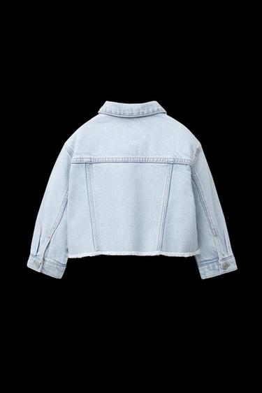 JEANS-OVERSHIRT MIT RISSEN - Hellblau von Zara