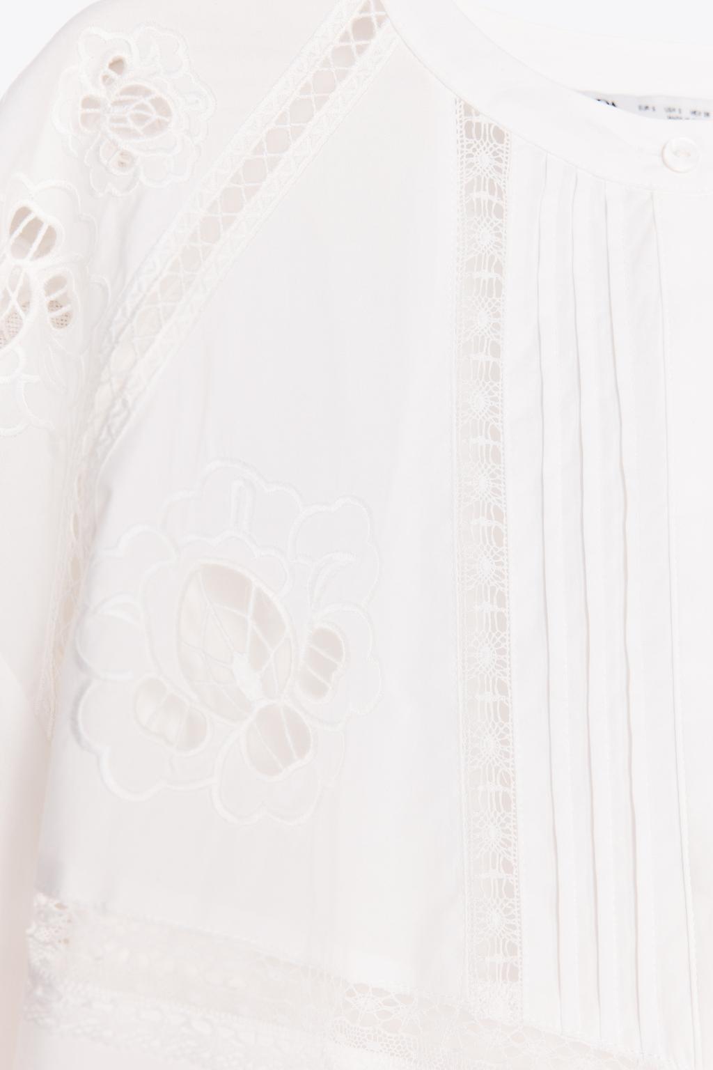 Thumbnail image for ZW COLLECTION EMBROIDERED OPENWORK BLOUSE