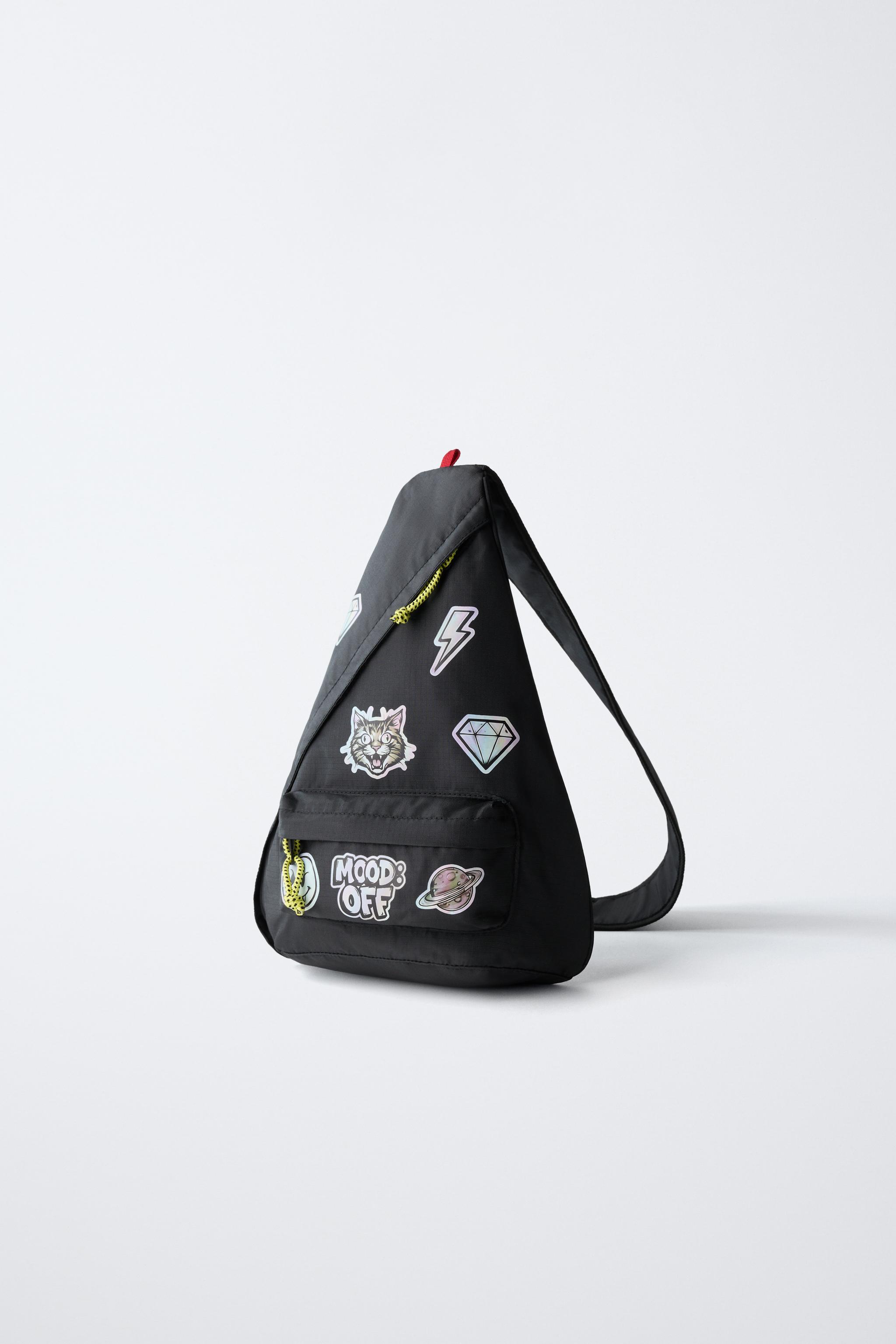 URBAN CROSSBODY BACKPACK — Black