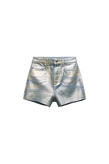 SHORTS Z1975 DENIM TIRO ALTO FOIL