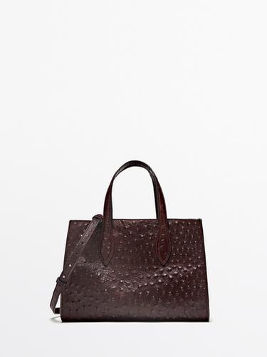 Bolso mini MD ICON piel textura - Marrón de Zara - Imagen 0
