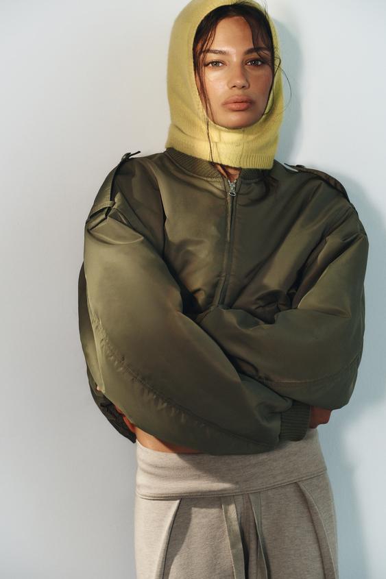 CAPUCHA PUNTO LANA CON CASHMERE - Lima de Zara - Imagen 0