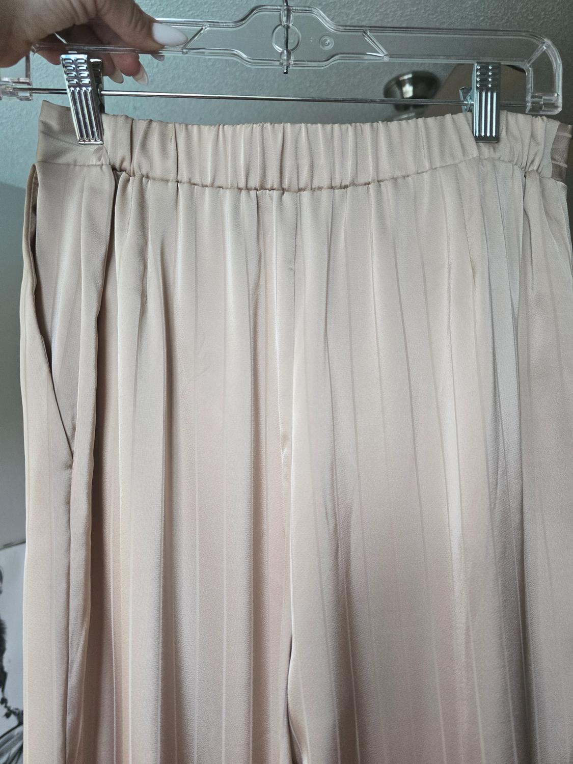 SATIN EFFECT STRIPED PANTS - Image 4