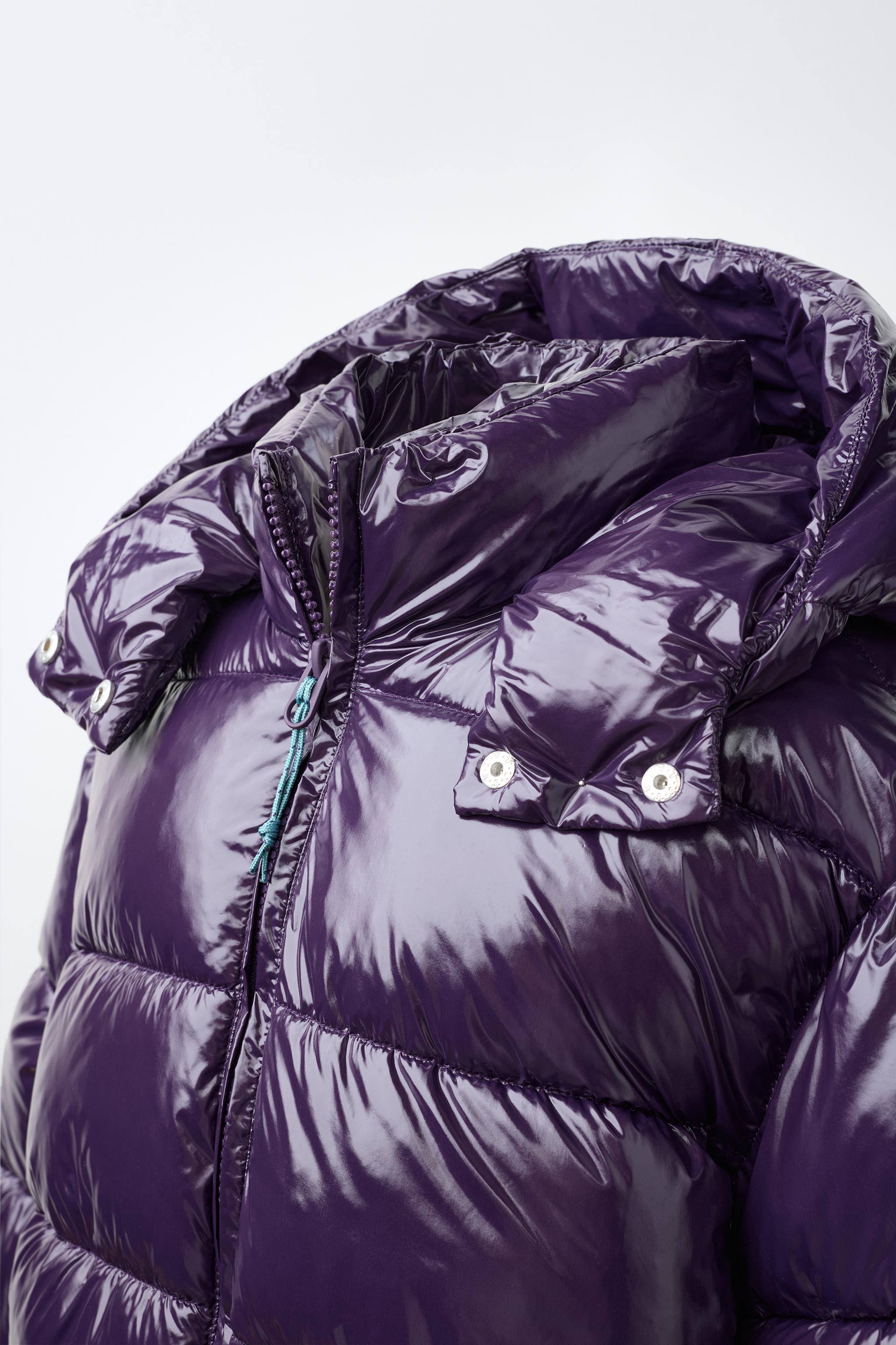 BLOUSON REMBOURRÉ CAPUCHE BRILLANT
