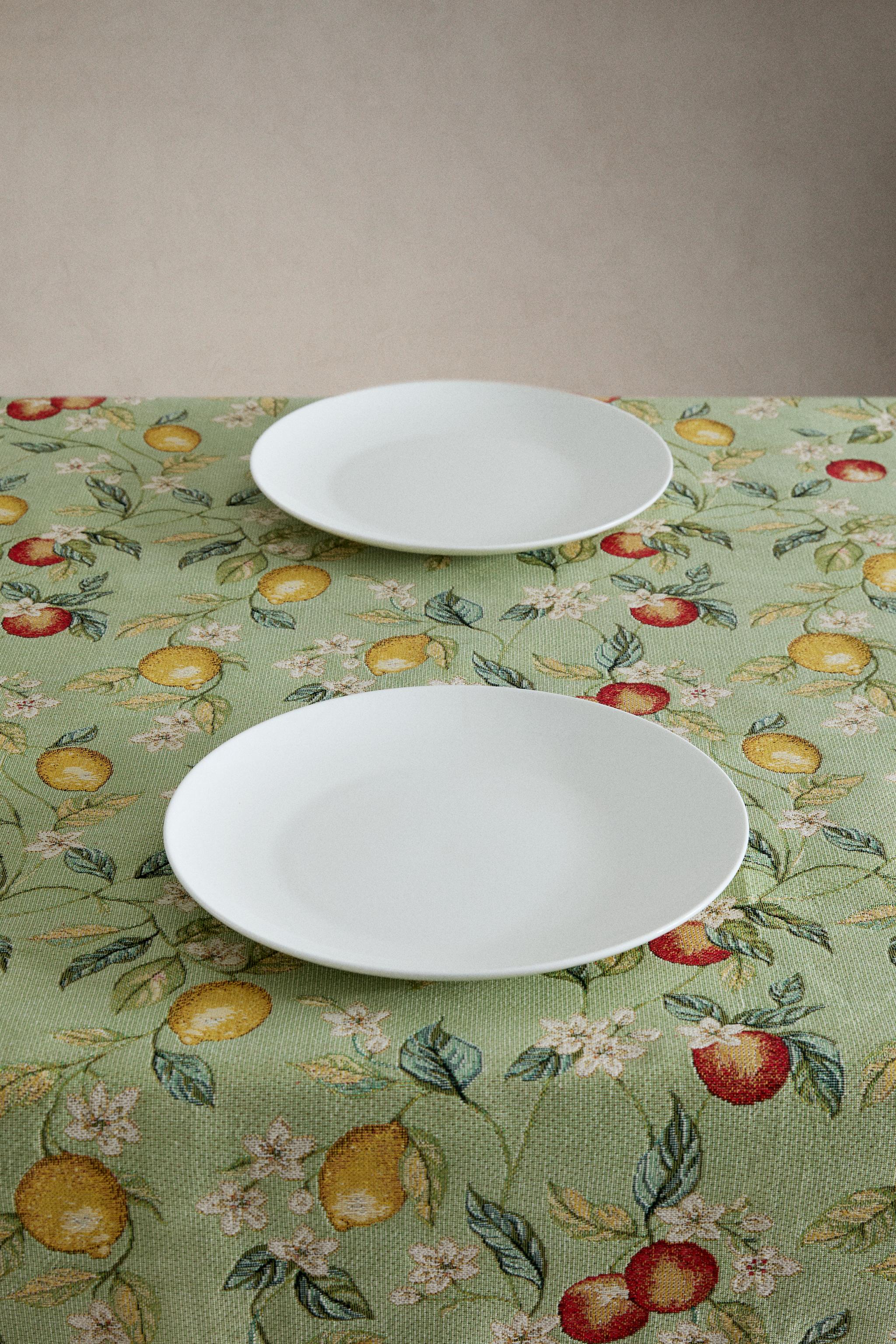 FRUIT JACQUARD TABLECLOTH — Green