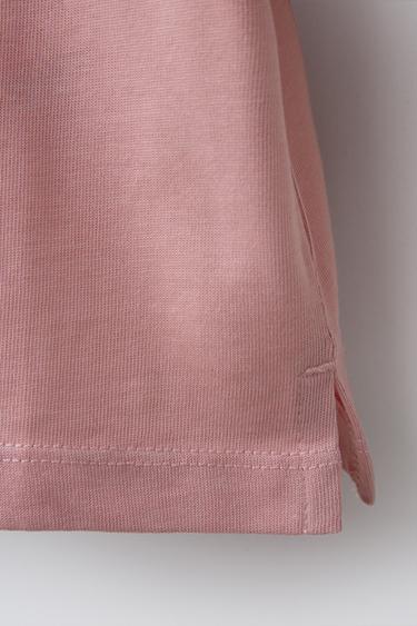T-SHIRT BASIQUE HEAVY WEIGHT - Blanc / Rose de Zara - Image 3