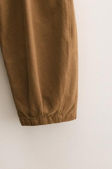 ZARA TIMELESS - PANTALON BOUFFANT À PINCES - Ocre de Zara - Image 2