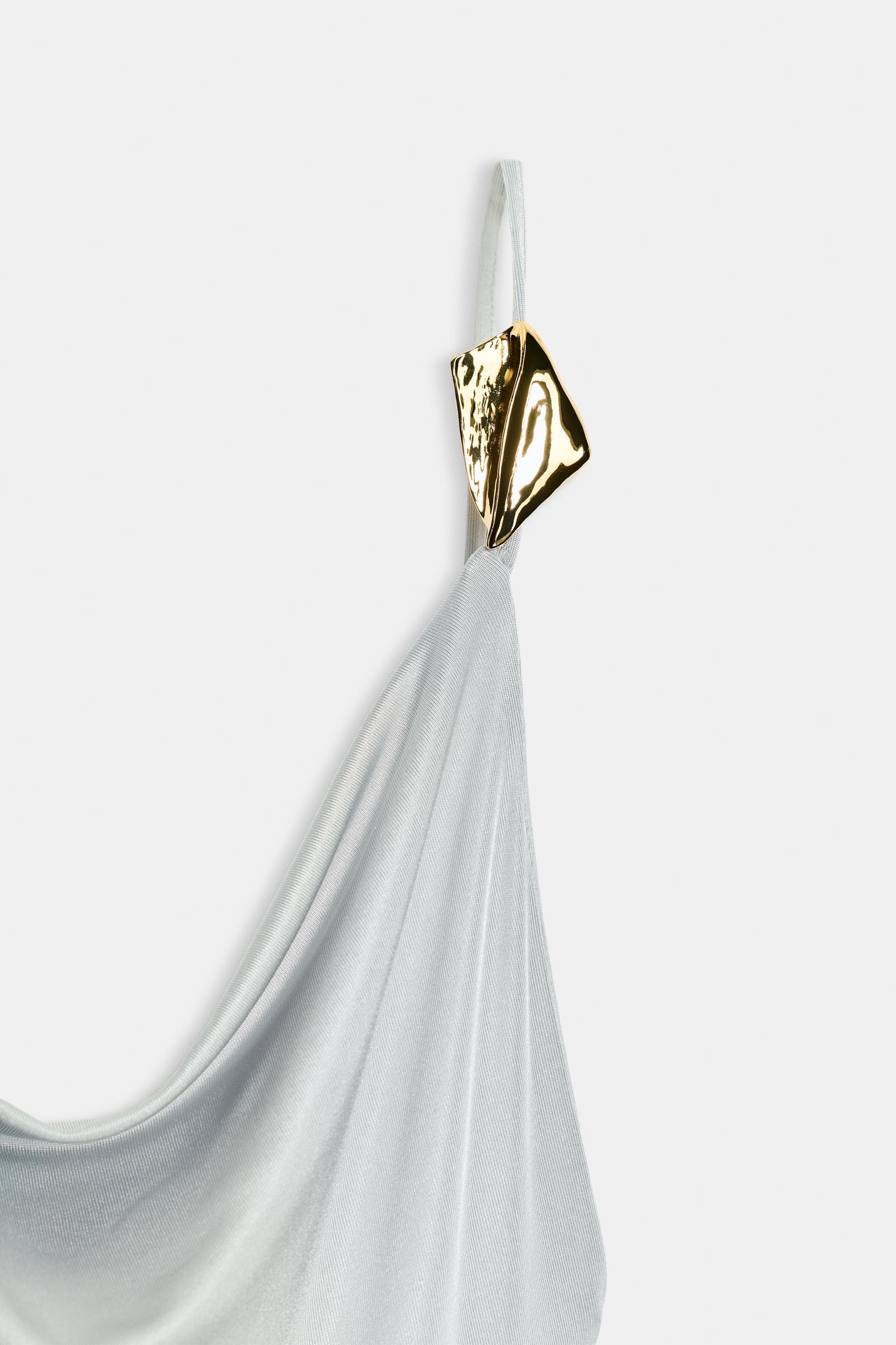 FLOWY LONG DRESS WITH APPLIQUÉ