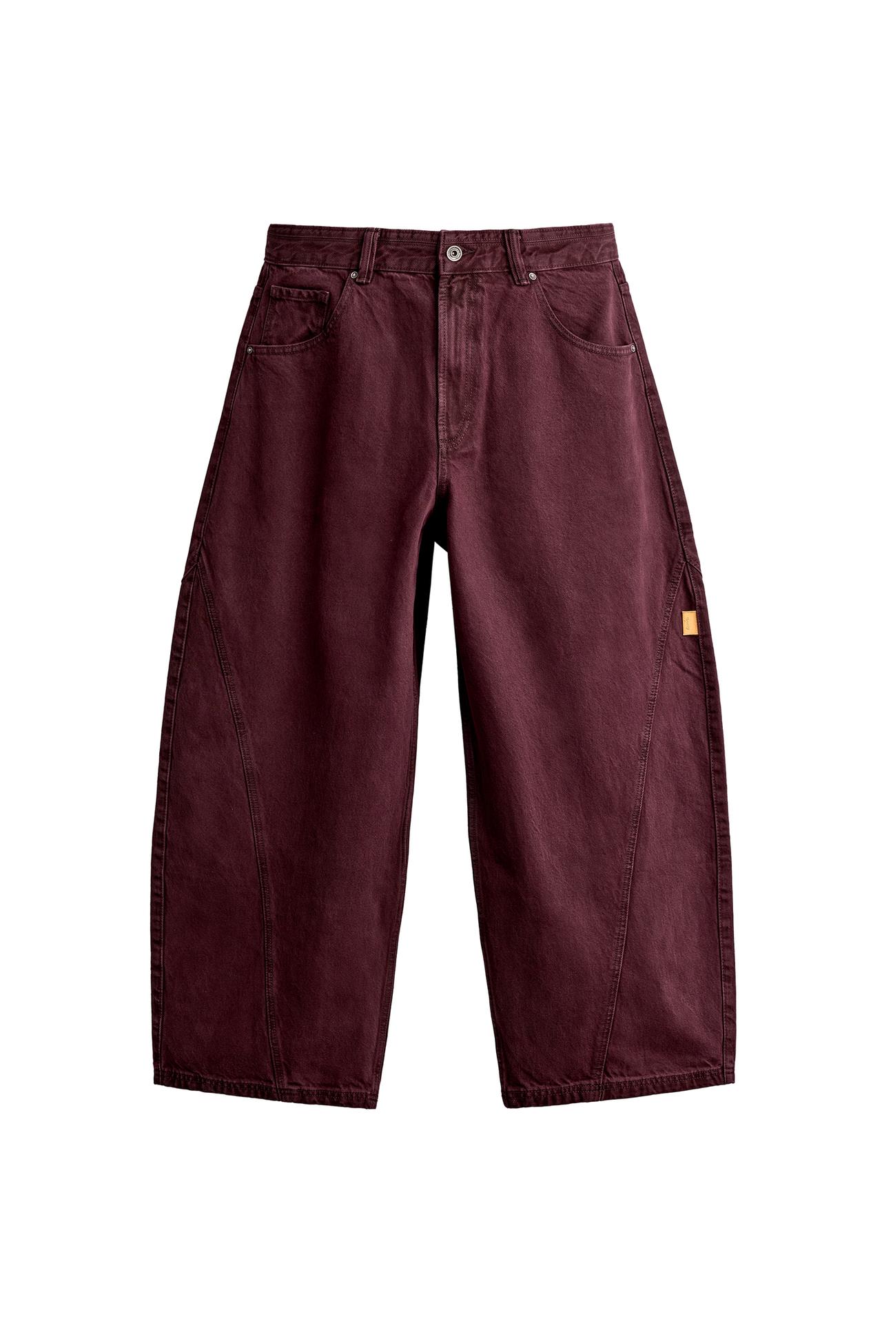 BALLOON FIT TROUSERS WITH SEAMS