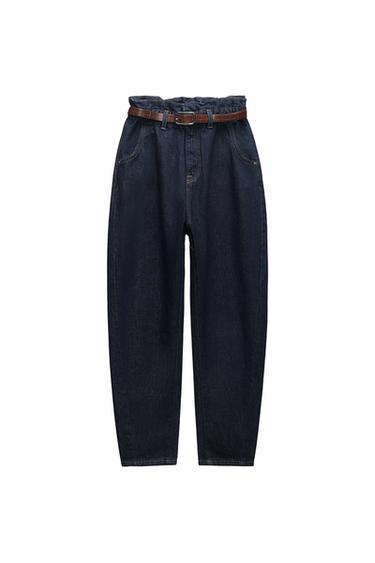 JEANS Z1975 PAPERBAG TIRO ALTO CINTURÓN
