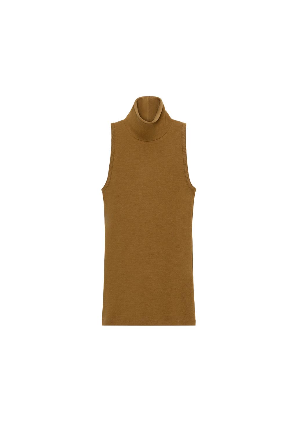 HIGH COLLAR SLEEVELESS TOP - image 3
